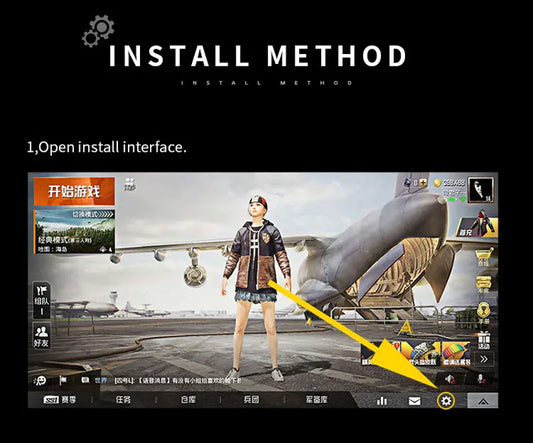 وحدة تحكم ببجي للآيباد - مقبض لعب ستة أصابع