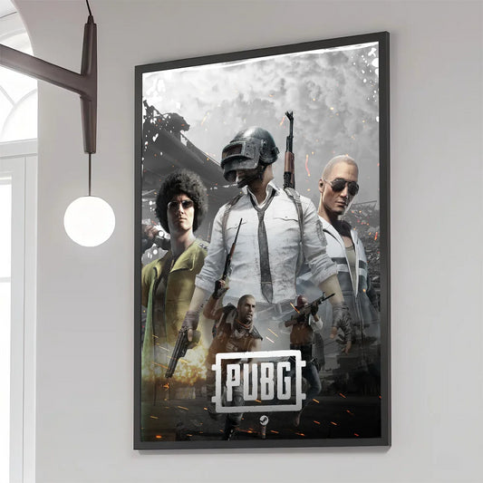 بوستر PUBG الكلاسيكي – ملصق حائط فني رجعي بطباعة عالية الجودة
