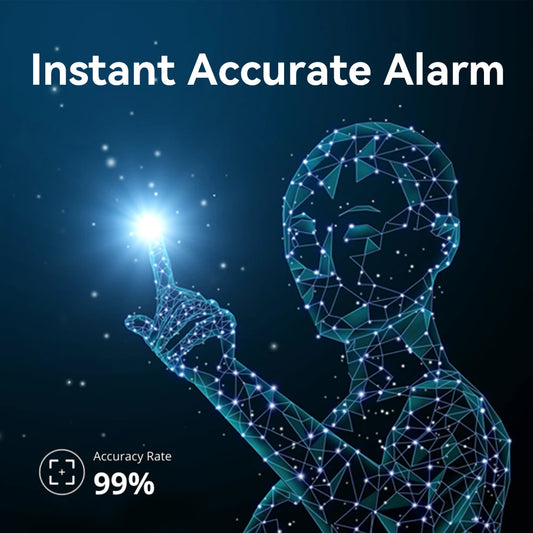 كاميرا مراقبة خارجية 2K HD برؤية ليلية ملونة