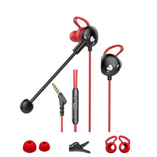 سماعة ألعاب سلكية 3.5مم مع ميكروفون مزدوج