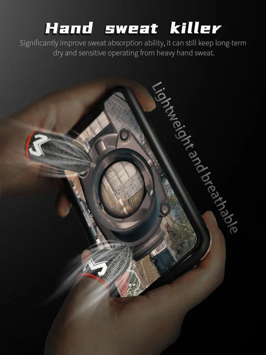 قفازات أصابع مضادة للانزلاق لألعاب الهاتف