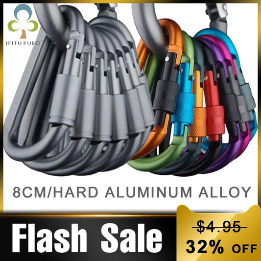 عدة تسلق ألومنيوم 4 قطع للتخييم والسفر