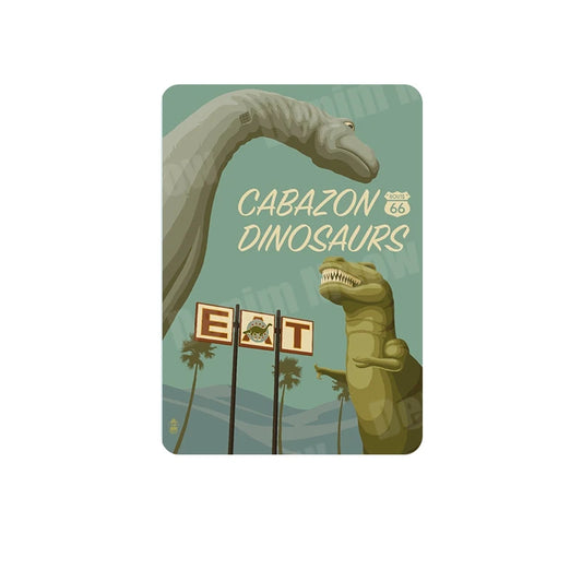 لوحة تحذير عبقري يعمل، ديكور حائط معدني قديم