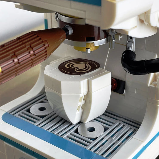 ماكينة قهوة كلاسيكية مكعبات تجميع للأطفال