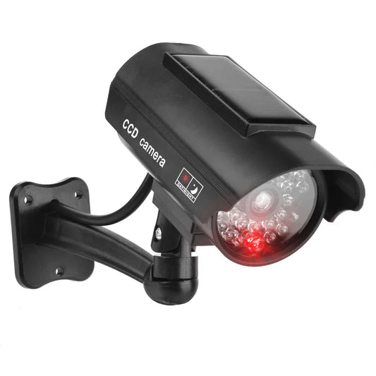 كاميرا مراقبة وهمية مقاومة للماء بضوء أحمر وامض