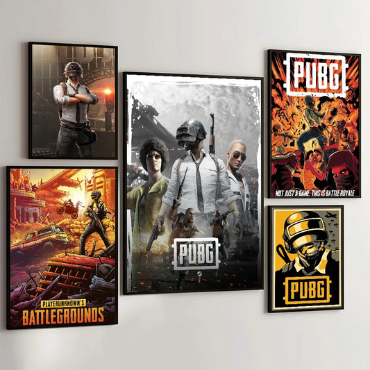 بوستر PUBG الكلاسيكي – ملصق حائط فني رجعي بطباعة عالية الجودة