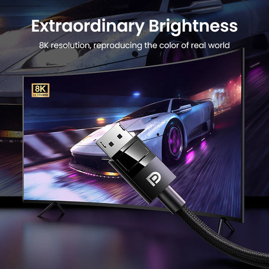 كابل UGREEN DisplayPort 8K لألعاب الكمبيوتر