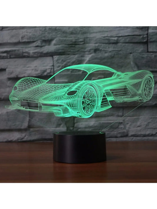 مصباح سباق ثلاثي الأبعاد لغرفة الأطفال