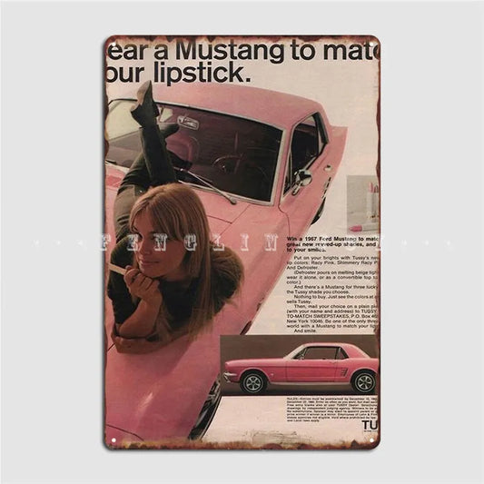 لوحة معدنية كلاسيكية بأسلوب Y2K للبنات