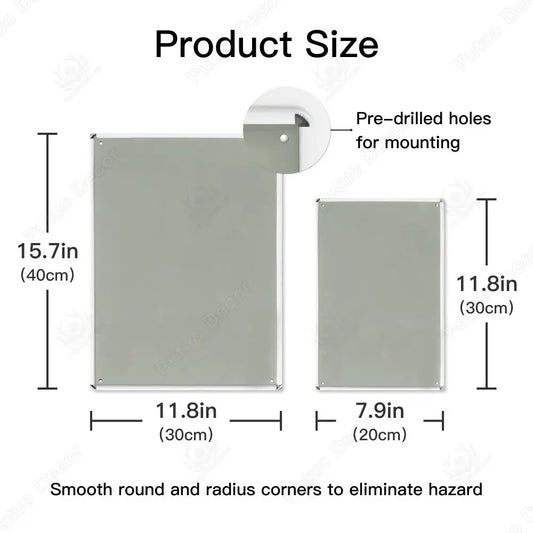 لوحة معدنية كوكتيل كلاسيكية للبارات والنوادي