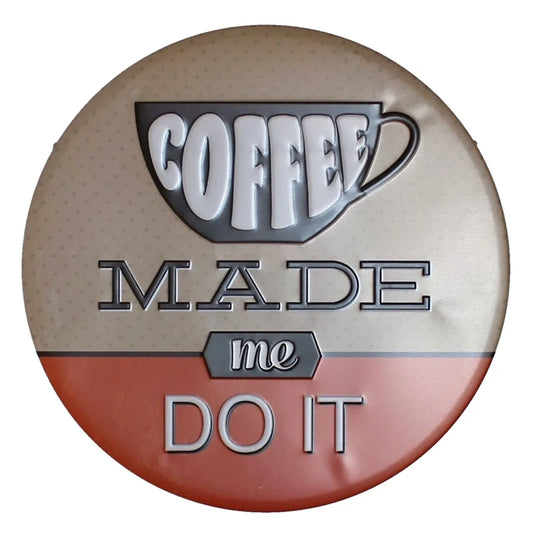 لوحة معدنية دائرية ريترو 30 سم للديكور